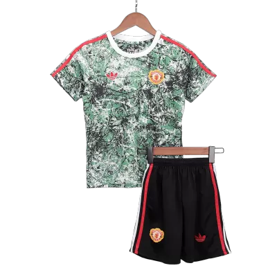 Manchester United x Stone Roses Football Mini Kit (Shirt+Shorts) 2023/24 - bestfootballkits