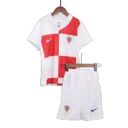 Kid's Croatia Shirt Home Euro 2024 - bestfootballkits