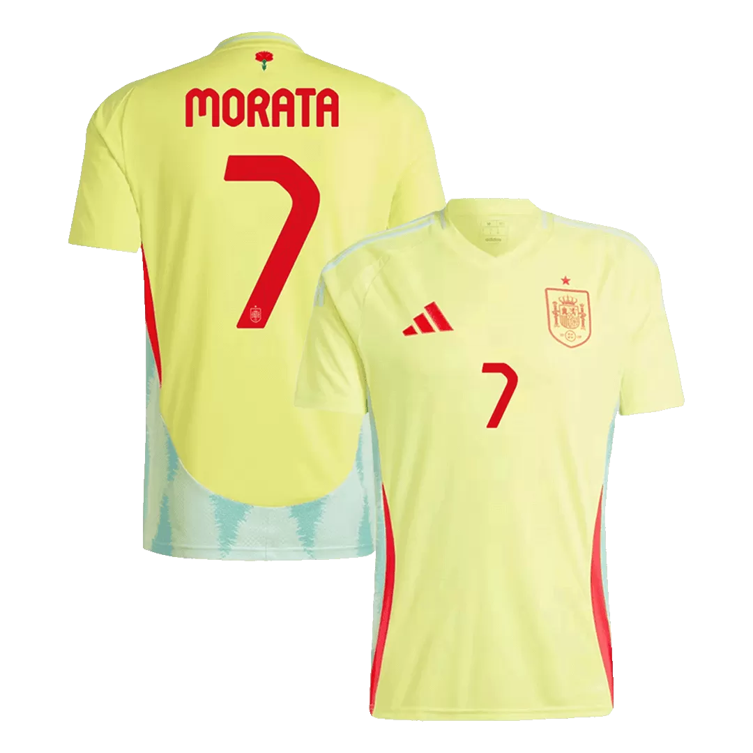 MORATA #7 Spain Euro Football Shirt Away Euro 2024