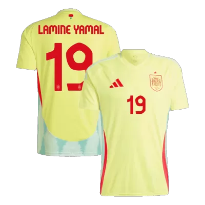 LAMINE YAMAL #19 Spain Euro Football Shirt Away Euro 2024 - bestfootballkits