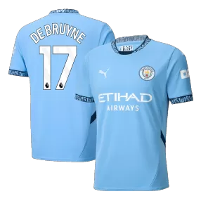 DE BRUYNE #17 Manchester City Shirt Home 2024/25 - bestfootballkits