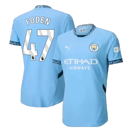 Authentic FODEN #47 Manchester City Shirt Home 2024/25 - bestfootballkits