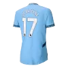 Authentic DE BRUYNE #17 Manchester City Shirt Home 2024/25 - bestfootballkits