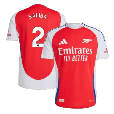 Authentic SALIBA #2 Arsenal Shirt Home 2024/25 - bestfootballkits