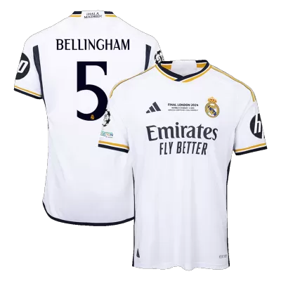 Authentic BELLINGHAM #5 Real Madrid Shirt Home 2023/24 - UCL - bestfootballkits