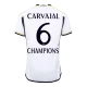 CARVAJAL #6 CHAMPIONS Real Madrid Shirt Home 2023/24 - bestfootballkits