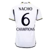 Authentic NACHO #6 CHAMPIONS Real Madrid Shirt Home 2023/24 - bestfootballkits