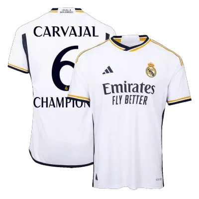 Authentic CARVAJAL #6 CHAMPIONS Real Madrid Shirt Home 2023/24 - bestfootballkits