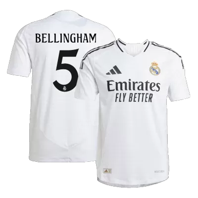 Authentic BELLINGHAM #5 Real Madrid Shirt Home 2024/25 - bestfootballkits