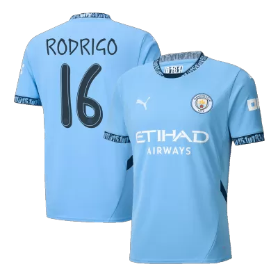 RODRIGO #16 Manchester City Shirt Home 2024/25 - UCL - bestfootballkits