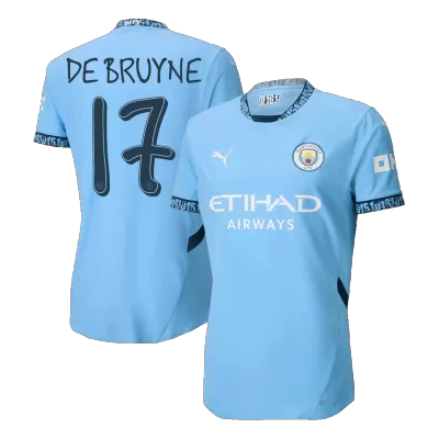 Authentic DE BRUYNE #17 Manchester City Shirt Home 2024/25 - UCL - bestfootballkits