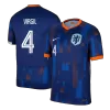 VIRGIL #4 Netherlands Shirt Away Euro 2024 - bestfootballkits