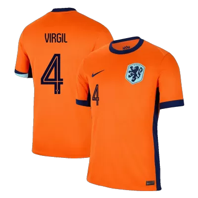 VIRGIL #4 Netherlands Shirt Home Euro 2024 - bestfootballkits