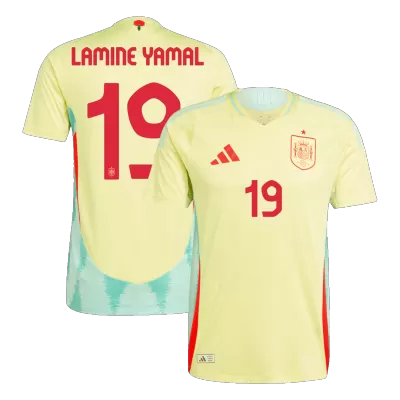 Authentic LAMINE YAMAL #19 Spain Shirt Away Euro 2024 - bestfootballkits