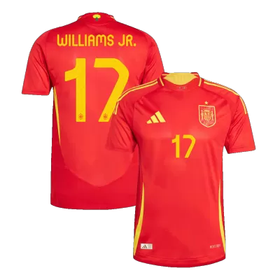 Authentic WILLIAMS JR. #17 Spain Shirt Home Euro 2024 - bestfootballkits