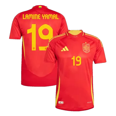 Authentic LAMINE YAMAL #19 Spain Shirt Home Euro 2024 - bestfootballkits