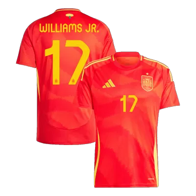 WILLIAMS JR. #17 Spain Shirt Home Euro 2024 - bestfootballkits