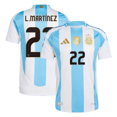 Authentic L.MARTÍNEZ #22 Argentina Shirt Home 2024 - bestfootballkits