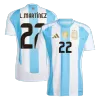 L.MARTÍNEZ #22 Argentina Shirt Home 2024 - bestfootballkits