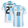 Authentic L.MARTÍNEZ #22 Argentina Shirt Home Copa America 2024 - bestfootballkits
