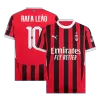 RAFA LEÃO #10 AC Milan Shirt Home 2024/25 - UCL - bestfootballkits