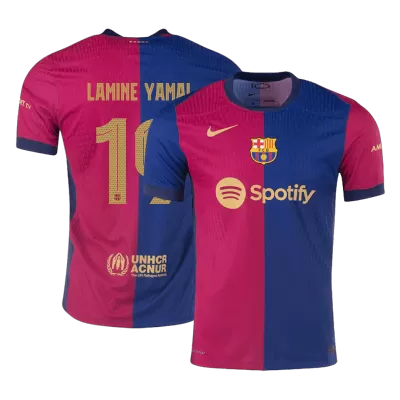 Authentic LAMINE YAMAL #19 Barcelona Shirt Home 2024/25 - UCL - bestfootballkits