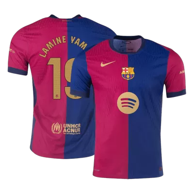 Authentic LAMINE YAMAL #19 Barcelona Shirt Home 2024/25 Spotify Logo Without Text - bestfootballkits