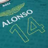 Fernando Alonso #14 Aston Martin Aramco Cognizant F1 Racing Team Fernando Alonso Driver T-Shirt 2024 - bestfootballkits