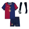 Kid's Barcelona Home Soccer Jersey Kit(Jersey+Shorts+Socks) 2024/25 - Spotify Logo Without Text - bestfootballkits