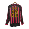 KAKA' #22 Retro AC Milan Shirt Home Long Sleeve 2006/07 - bestfootballkits