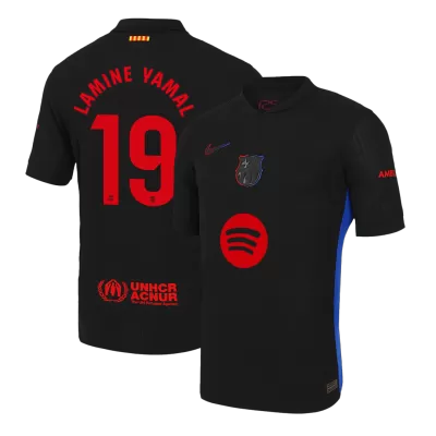 Authentic LAMINE YAMAL #19 Barcelona Shirt Away 2024/25 - Spotify Logo Without Text - bestfootballkits