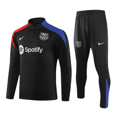 Barcelona Zipper Sweatshirt Kit(Top+Pants) 2024/25 - bestfootballkits