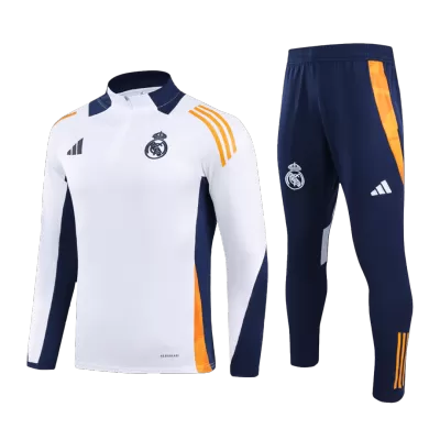 Real Madrid Zipper Sweatshirt Kit(Top+Pants) 2024/25 - bestfootballkits