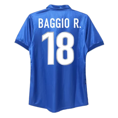 BAGGIO R. #18 Retro Italy Shirt Home 1998 - bestfootballkits