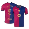 Authentic LEWANDOWSKI #9 Barcelona Shirt Home 2024/25 - Spotify Logo Without Text - bestfootballkits