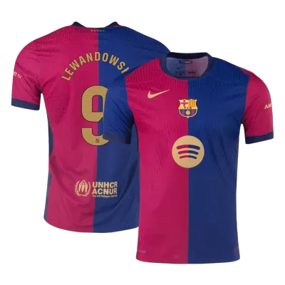 Authentic LEWANDOWSKI #9 Barcelona Shirt Home 2024/25 - Spotify Logo Without Text - bestfootballkits