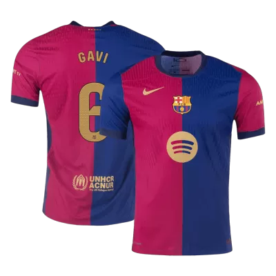 Authentic GAVI #6 Barcelona Shirt Home 2024/25 - Spotify Logo Without Text - bestfootballkits