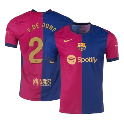 Authentic F.DE JONG #21 Barcelona Shirt Home 2024/25 - bestfootballkits