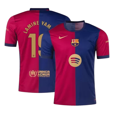 LAMINE YAMAL #19 Barcelona Shirt Home 2024/25- Spotify Logo Without Text - bestfootballkits