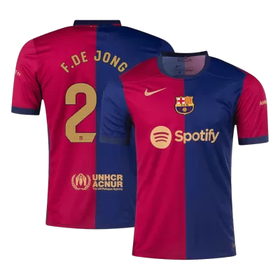 F.DE JONG #21 Barcelona Shirt Home 2024/25 - bestfootballkits