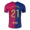 Authentic F.DE JONG #21 Barcelona Shirt Home 2024/25 - Spotify Logo Without Text - bestfootballkits