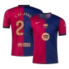 F.DE JONG #21 Barcelona Shirt Home 2024/25- Spotify Logo Without Text - bestfootballkits