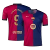 LEWANDOWSKI #9 Barcelona Shirt Home 2024/25- Spotify Logo Without Text - bestfootballkits