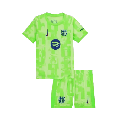 Barcelona Mini Kit Third Away 2024/25 - UCL (Spotify Logo Without Text) - bestfootballkits