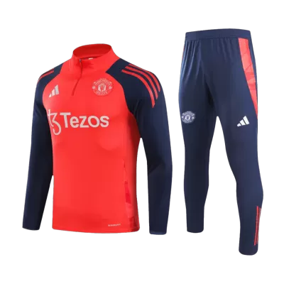 Manchester United Zipper Sweatshirt Kit(Top+Pants) 2024/25 - bestfootballkits