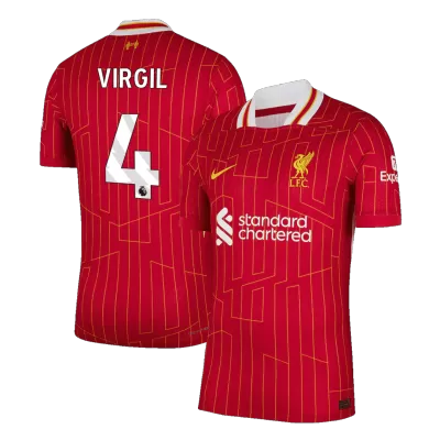 Authentic VIRGIL #4 Liverpool Shirt Home 2024/25 - bestfootballkits