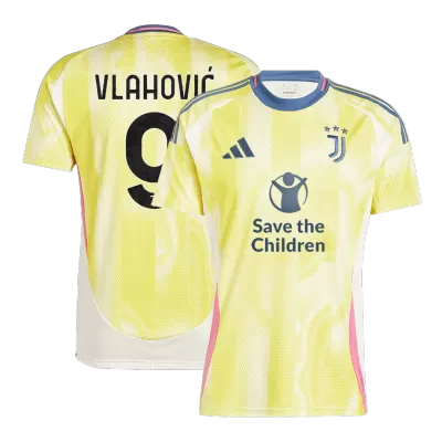 VLAHOVIĆ #9 Juventus Shirt Away 2024/25 - Save The Children Sponsor  - bestfootballkits