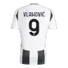 VLAHOVIĆ #9 Juventus Shirt Home 2024/25 - Save The Children Sponsor  - bestfootballkits