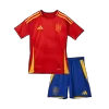 Kid's Spain Euro Football Shirt Home Euro 2024 - bestfootballkits