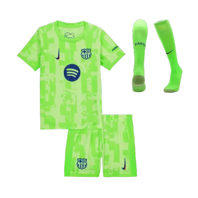 Barcelona Mini Kit Third Away 2024/25- UCL (Spotify Logo Without Text) - bestfootballkits